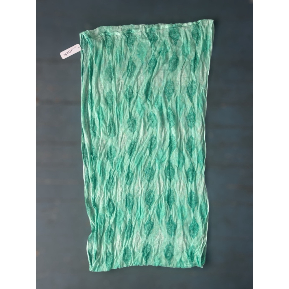 Charming Charlie Women's Turquoise Hand Dyed Gauze Weave Infinity Scarf Casual - Picture 9 of 9